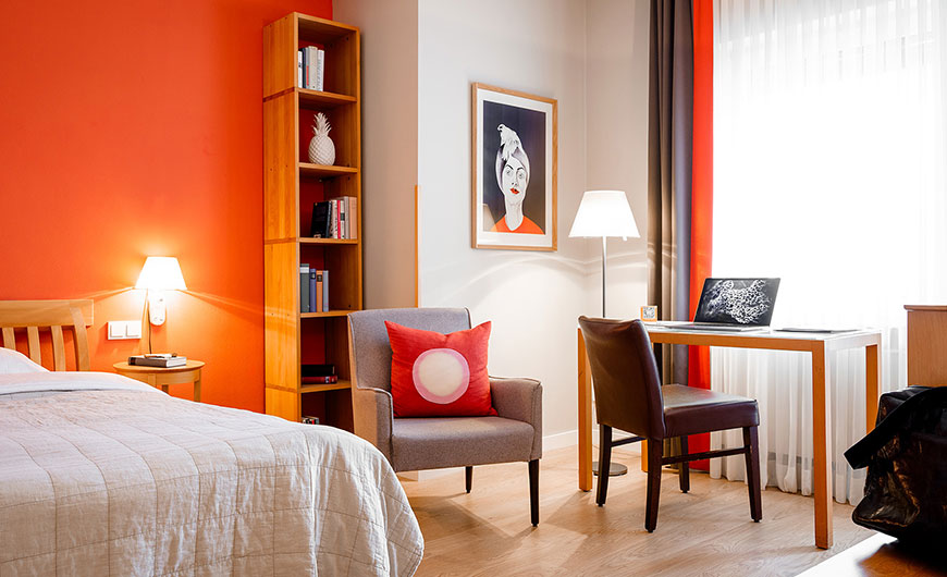 hotel villa orange frankfurt zimmer orange classic 01